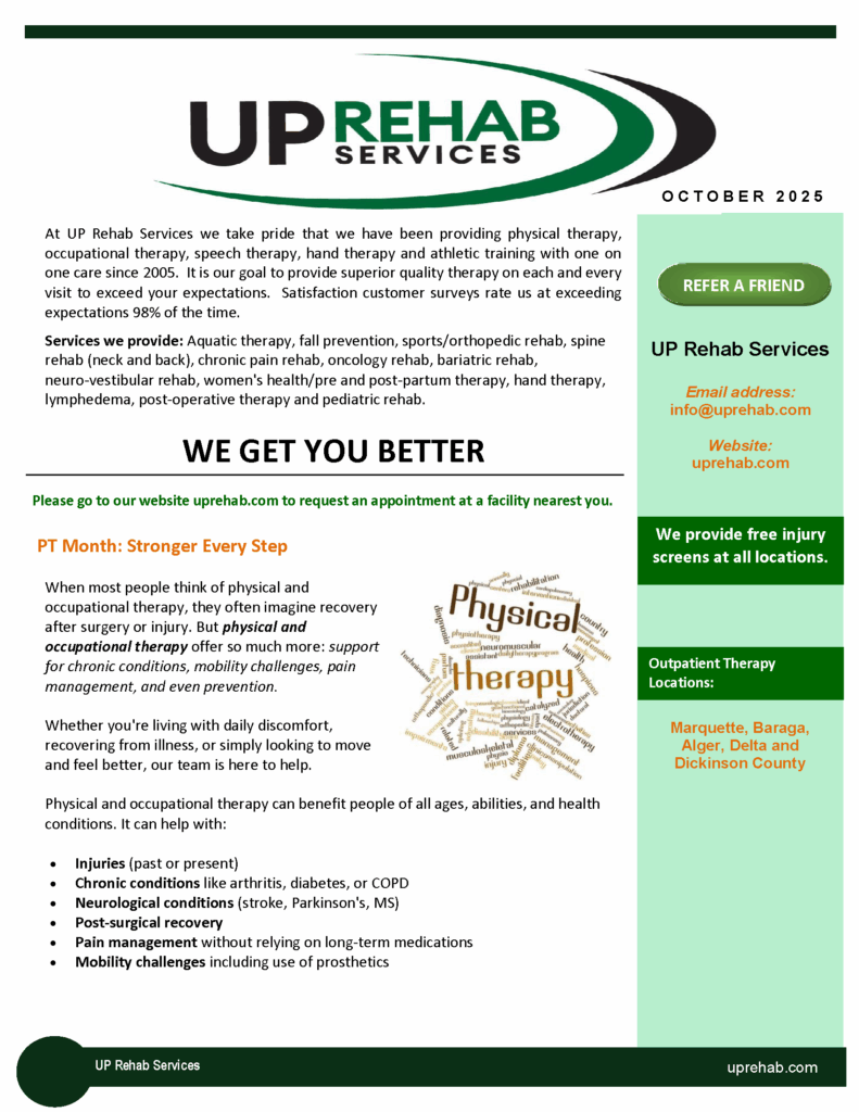 October Newsletter: month stronger every step