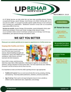 Keeping kids active and healthy 11.4.25 newsletter